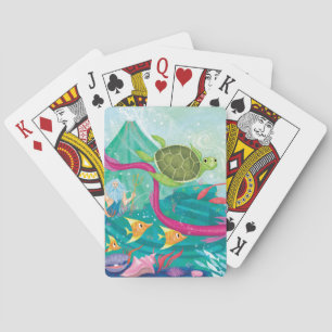 Verborgen oceaanschatten pokerkaarten
