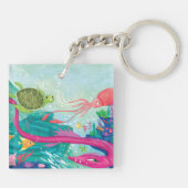 Verborgen oceaanschatten sleutelhanger (Achterkant)