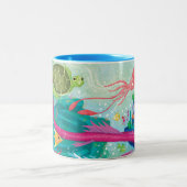 Verborgen oceaanschatten tweekleurige koffiemok (Center)