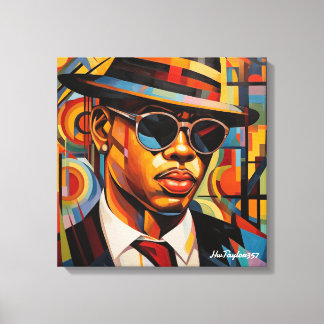 Verborgen ogen canvas afdruk