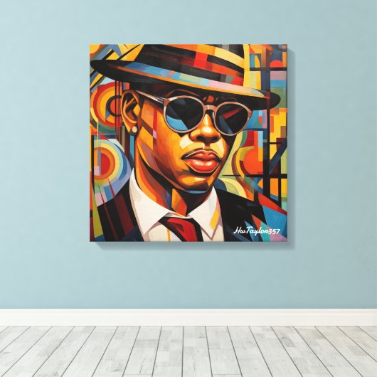 Verborgen ogen canvas afdruk (Insitu (Houten vloer))