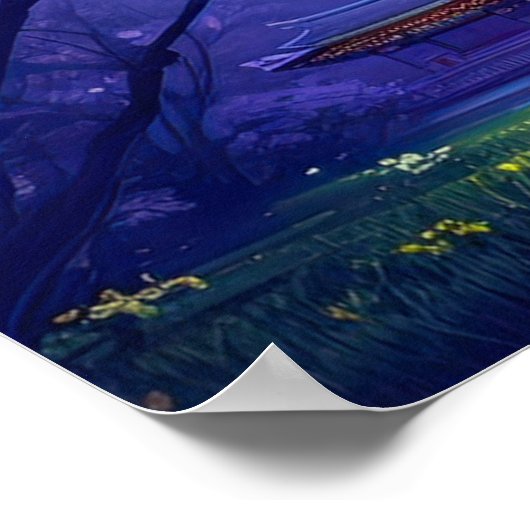 Verborgen oude Shrine Poster (Hoek)