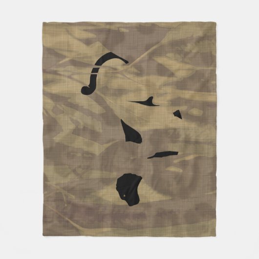 Verborgen Panther Fleece Blanket (Voorkant)