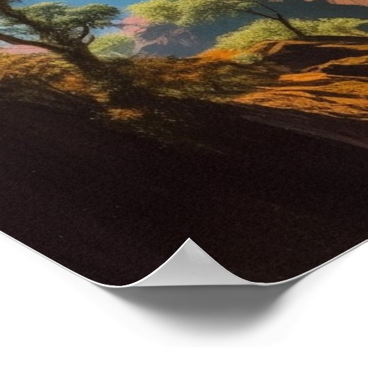 Verborgen paradijs in het oerwoud poster (Hoek)