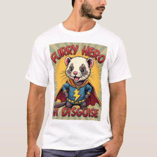 Verborgen pluizige held – Superfret Comic T-shirt
