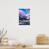 Verborgen Sanctuary, Cherry Blossom Shrine Poster (Keuken)