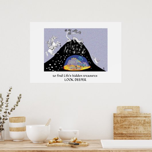 Verborgen schat poster (Keuken)