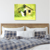 Verborgen schatten canvas afdruk (Insitu (Slaapkamer))