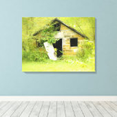 Verborgen schatten canvas afdruk (Insitu (Houten vloer))