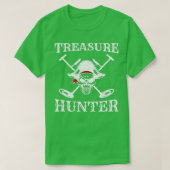 Verborgen schattewaarde Hunter Pirate Metal Detect T-shirt (Design voorkant)