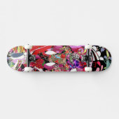 Verborgen schedel skateboard (Horizontaal)