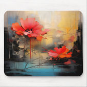 Verborgen Schoonheid – Abstracte Bloem Moderne Kun Muismat (Voorkant)