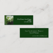 Verborgen Sjabloon van erwten skinny Gardener-prof Mini Visitekaartje (Voorkant / Achterkant)