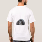 Verborgen snorharen. t-shirt (Achterkant)