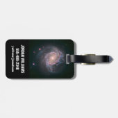 Verborgen spiraal Galaxy Messier 83. 2 Bagagelabel (Achterkant horizontaal)