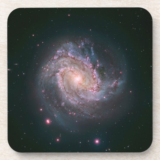 Verborgen spiraal Galaxy Messier 83. 2 Bier Onderzetter (Voorkant)