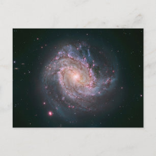 Verborgen spiraal Galaxy Messier 83. 2 Briefkaart