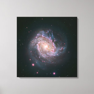 Verborgen spiraal Galaxy Messier 83. 2 Canvas Afdruk