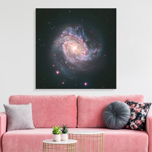 Verborgen spiraal Galaxy Messier 83. 2 Canvas Afdruk (Insitu (Woonkamer))