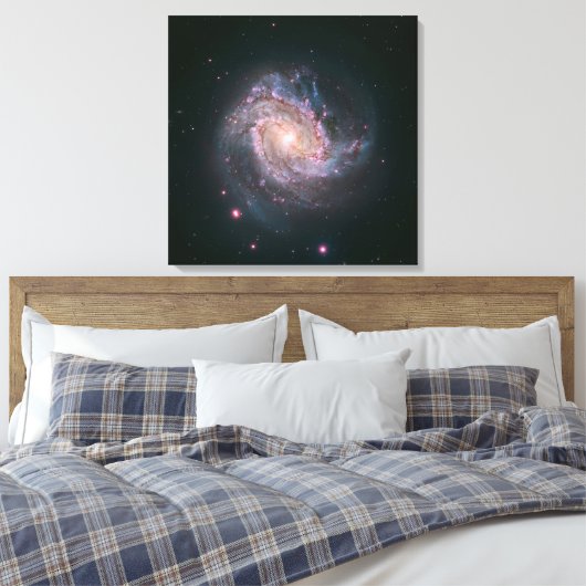 Verborgen spiraal Galaxy Messier 83. 2 Canvas Afdruk (Insitu (Slaapkamer))