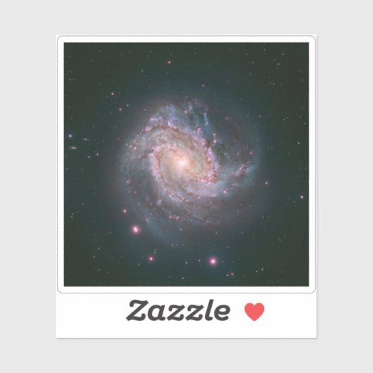 Verborgen spiraal Galaxy Messier 83. 2 Sticker (Vel)