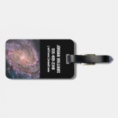 Verborgen spiraal Galaxy Messier 83. Bagagelabel (Achterkant horizontaal)