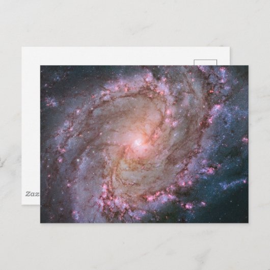Verborgen spiraal Galaxy Messier 83. Briefkaart (Voorkant / Achterkant)