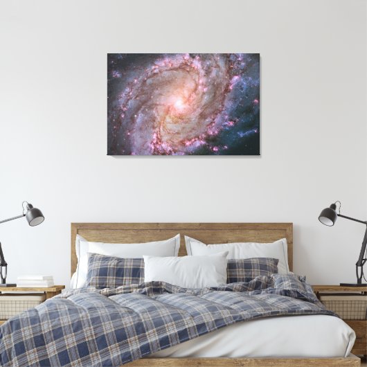 Verborgen spiraal Galaxy Messier 83. Canvas Afdruk (Insitu (Slaapkamer))