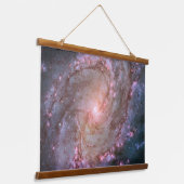 Verborgen spiraal Galaxy Messier 83. Hangend Wandkleed (Gebogen)