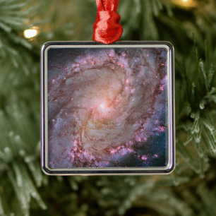 Verborgen spiraal Galaxy Messier 83. Metalen Ornament