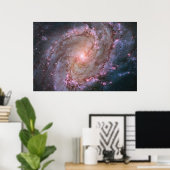 Verborgen spiraal Galaxy Messier 83. Poster (Thuiskantoor)