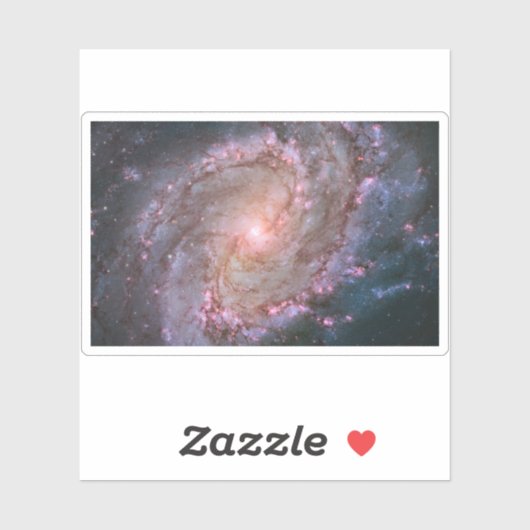 Verborgen spiraal Galaxy Messier 83. Sticker (Vel)
