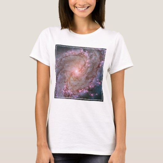 Verborgen spiraal Galaxy Messier 83. T-shirt (Voorkant)