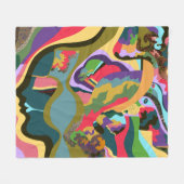 Verborgen stappen fleece deken (Voorkant (Horizontaal))