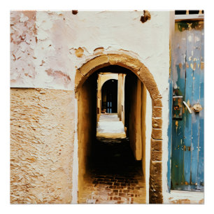 Verborgen steegje perfect poster