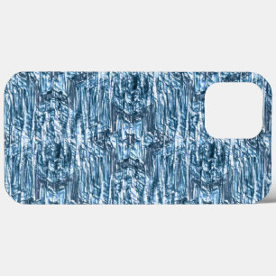 Verborgen ster in gekartelde strepen, zilverblauw Case-Mate iPhone case