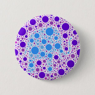 Verborgen Stippen Ronde Button 5,7 Cm