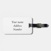 Verborgen strand bagagelabel (Achterkant horizontaal)