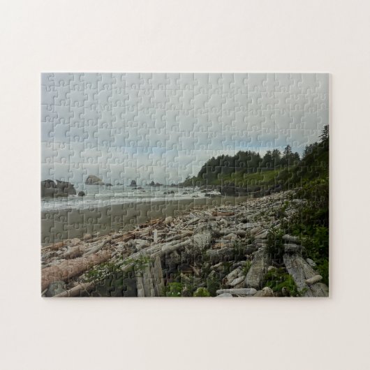 Verborgen strand I in Redwood National Park Legpuzzel (Horizontaal)