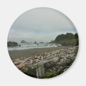 Verborgen strand I in Redwood National Park Magneet (Voorkant)