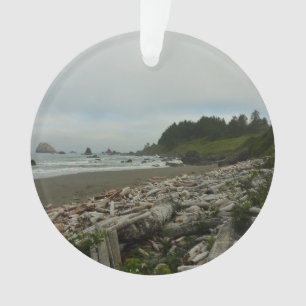 Verborgen strand I in Redwood National Park Ornament
