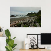 Verborgen strand I in Redwood National Park Poster (Thuiskantoor)