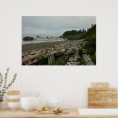 Verborgen strand I in Redwood National Park Poster (Keuken)