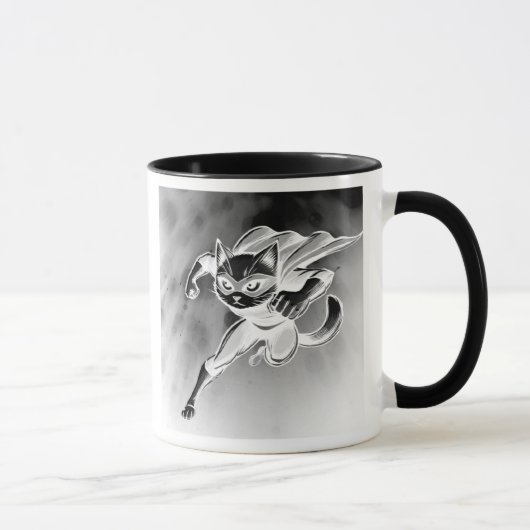 Verborgen superkat in de lucht. mok (Rechts)