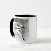 Verborgen superkat in de lucht. mok (Voorkant links)