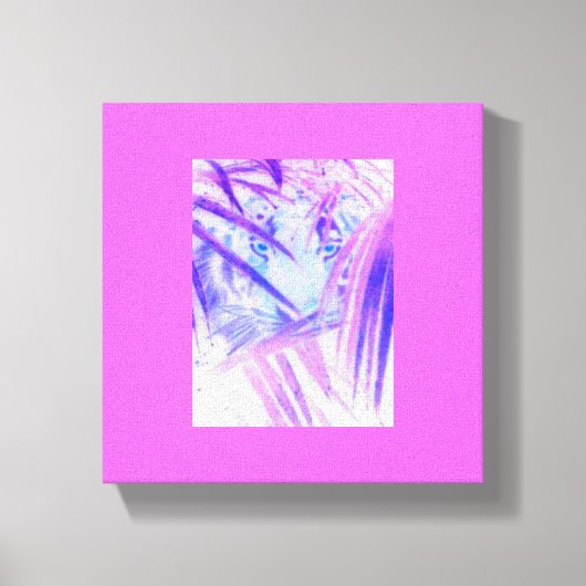 Verborgen Tijger Canvas Afdruk (Voorkant)