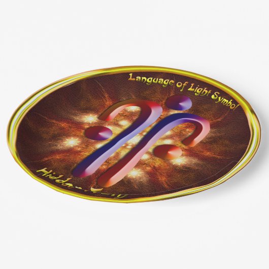 Verborgen Truth Symbol Art Papieren Bordje (Gekanteld)