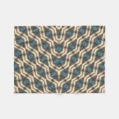 Verborgen tuin ontwerp blauw fleece deken (Voorkant (Horizontaal))