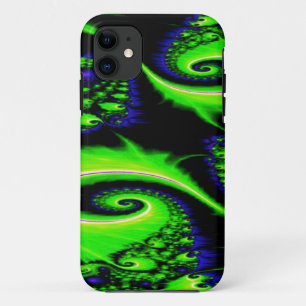Verborgen Valley Neon Green, Blue, Black, White Sw Case-Mate iPhone Case