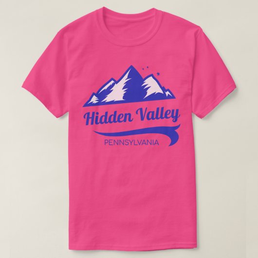 Verborgen Valley ski Pennsylvania T-shirt (Design voorkant)
